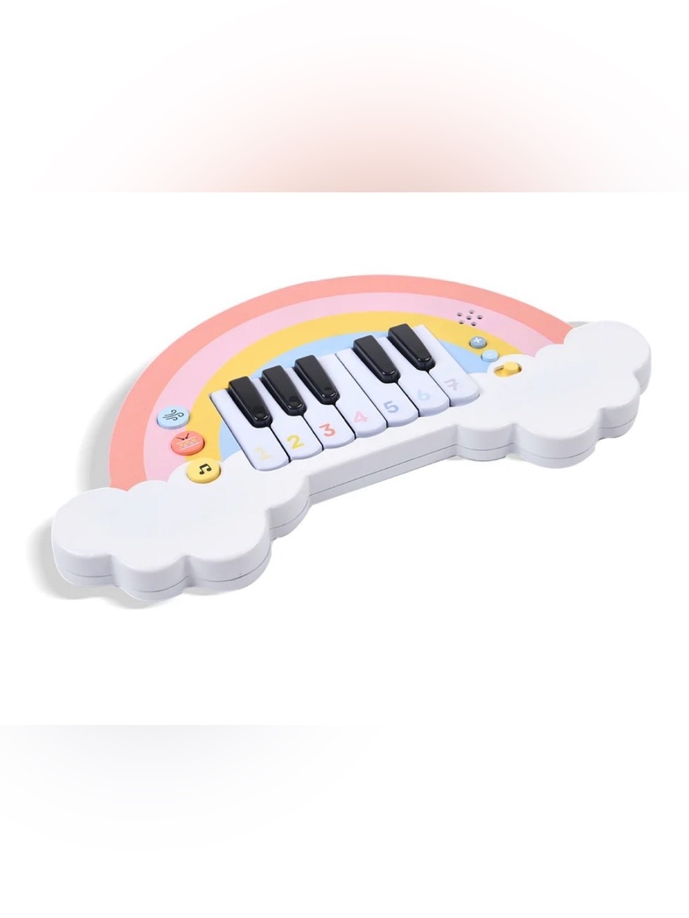 NWT Moover Brand Mini Rainbow Wooden Learning Music Piano +18 Months